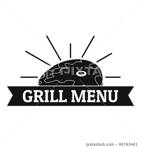Bbq grill menu logo. Simple illustration of bbq grill menu vector logo for web design isolated on white background 98193461