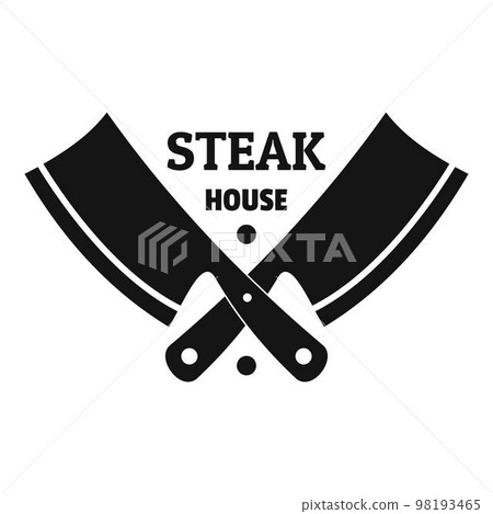 Steak house logo. Simple illustration of steak house vector logo for web design isolated on white background 98193465