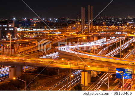 《東京》交通圖・羽田機場附近的十字路口 98193469