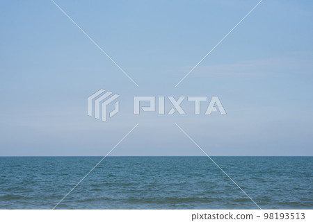 Blue sea and blue sky background. Blue sea and blue sky background. 98193513