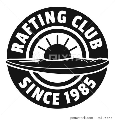 Rafting club logo. Simple illustration of rafting club vector logo for web design isolated on white background Rafting club logo. Simple illustration of rafting club vector logo for web design isolated on white background 98193567