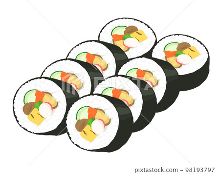 8 片 futomaki 壽司 8 片 futomaki 壽司 98193797