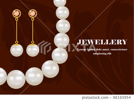 Fashion jewellery concept background. Realistic illustration of fashion jewellery vector concept background for web design Fashion jewellery concept background. Realistic illustration of fashion jewellery vector concept background for web design 98193954