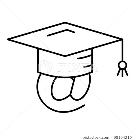 Adress graduated icon. Outline illustration of adress graduated vector icon for web design isolated on white background Adress graduated icon. Outline illustration of adress graduated vector icon for web design isolated on white background 98194210