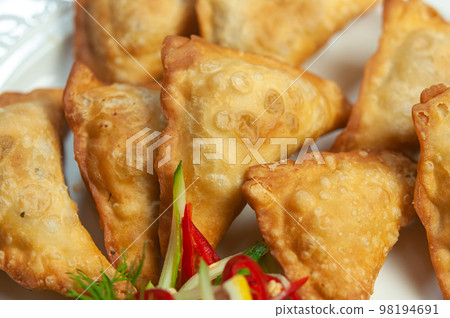 Gyoza or Chinese dumplings Jiaozi. 98194691