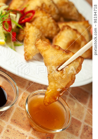 Fried dumplings. Wontons. 98194718