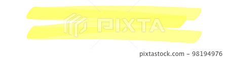 Marker highlighter elements. Hand drawn shape line 98194976
