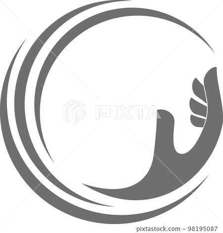 Hand, Physiotherapy, Massage, Logo Hand, Physiotherapy, Massage, Logo 98195087
