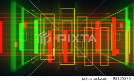 3D geometrical neon space background VJ loop 3D geometrical neon space background VJ loop 98195870
