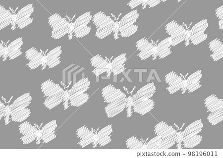Abstract Rough Hatched Butterflies Pictures Seamless Pattern Abstract Rough Hatched Butterflies Pictures Seamless Pattern 98196011