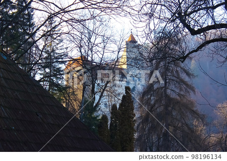Bran Castle, Romania. Dracula fortress in Transylvania, medieval landmark. Bran Castle, Romania. Dracula fortress in Transylvania, medieval landmark. 98196134