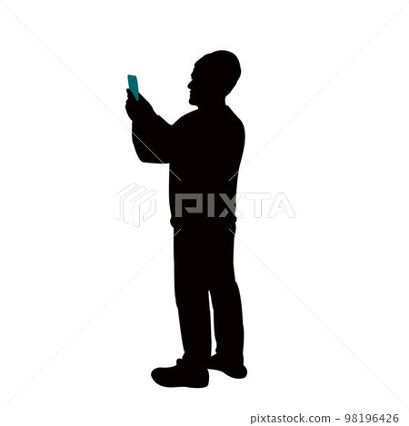 a man body silhouette vector a man body silhouette vector 98196426