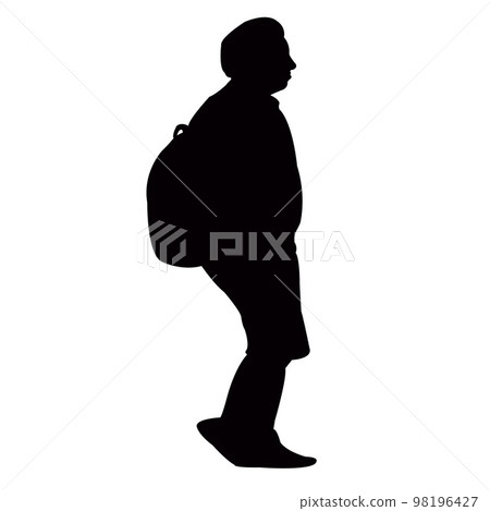 a man body silhouette vector a man body silhouette vector 98196427