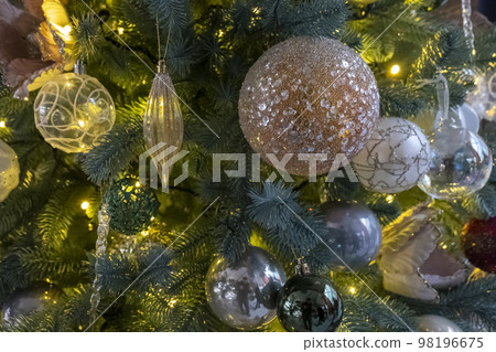 new Year decoration. christmas decoration close up new Year decoration. christmas decoration close up 98196675
