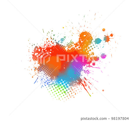 Abstraction colored blots. Vector illustration 98197804