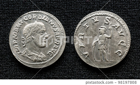 Ancient Roman coin of emperor Gordian III. 98197808