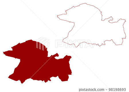 London Borough of Ealing (United Kingdom of Great Britain and Northern Ireland, Ceremonial county and region Greater London, England) map vector illustration, scribble sketch map London Borough of Ealing (United Kingdom of Great Britain and Northern Ireland, Ceremonial county and region Greater London, England) map vector illustration, scribble sketch map 98198693