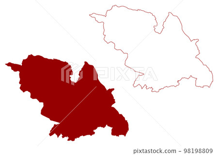 City and Metropolitan borough Sheffield (United Kingdom of Great Britain and Northern Ireland, Metropolitan and ceremonial county South Yorkshire, England) map vector illustration, scribble sketch map City and Metropolitan borough Sheffield (United Kingdom of Great Britain and Northern Ireland, Metropolitan and ceremonial county South Yorkshire, England) map vector illustration, scribble sketch map 98198809