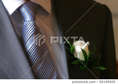Tie and boutonniere Tie and boutonniere 98199926