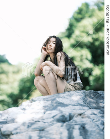 riverside and woman riverside and woman 98200058