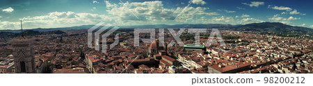 Panoramic photograph of Florence, cross processed 98200212