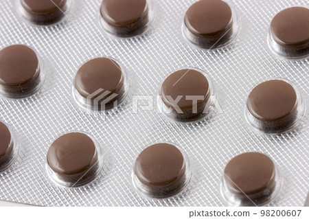 macro of medical pills pack 98200607