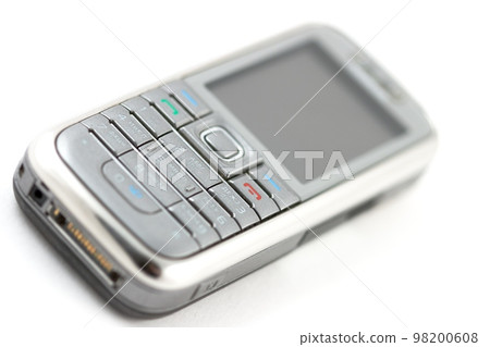 macro of cellular phone isolated on white macro of cellular phone isolated on white 98200608