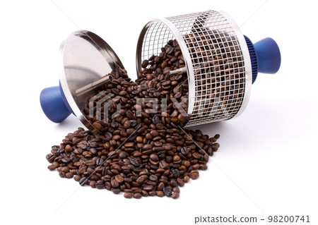 fried coffee beans background 98200741