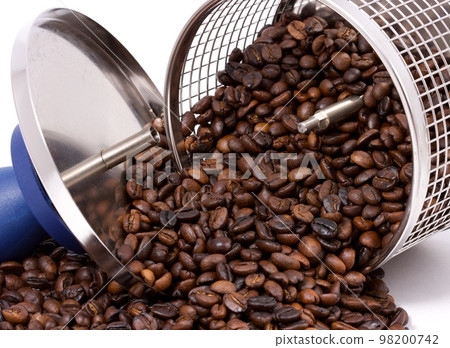 fried coffee beans background 98200742
