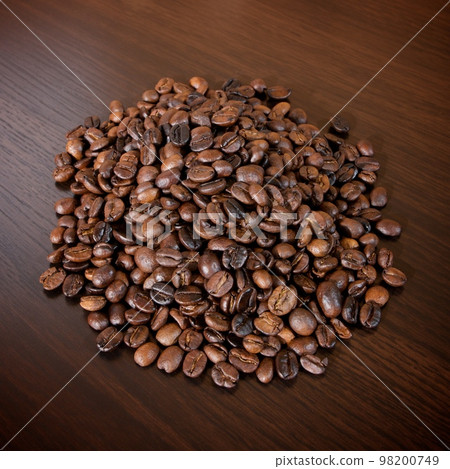 fried coffee beans background 98200749