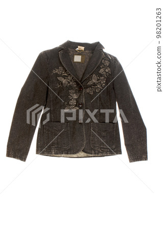 jeans jacket isolated on white jeans jacket isolated on white 98201263