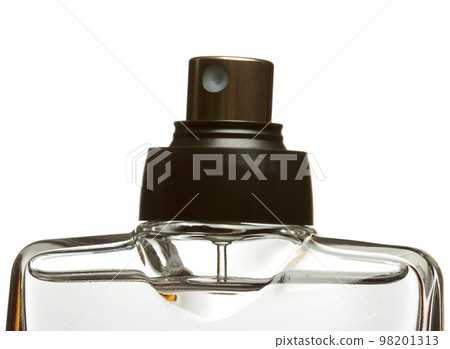 Bottle of perfume closeup 98201313