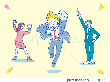 努力走向希望的三個人 98201513