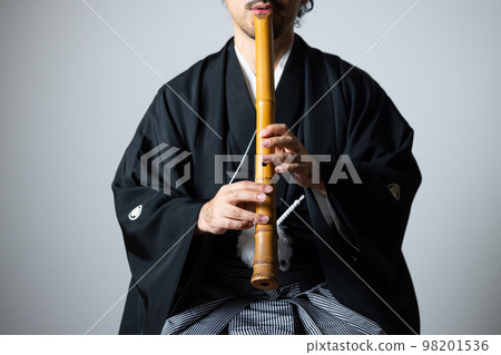 尺八 尺八 普化尺八Shakuhachi - Japanese vertical flute - Detail