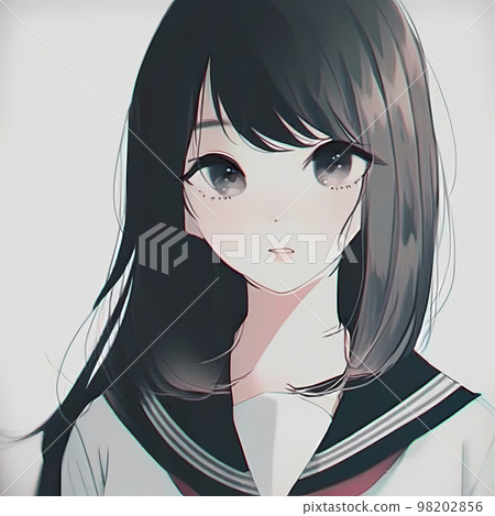 穿著水手服的眼睛很漂亮的女學生可能會被“AI生成的圖像”所吸引 98202856