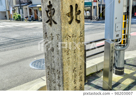 京都寺町今出川大原口路標 98203007
