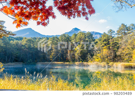 Autumn Goshikinuma Lakes Tatsunuma Autumn Goshikinuma Lakes Tatsunuma 98203489
