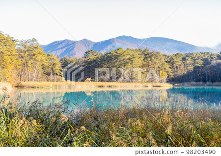 Autumn Goshikinuma Lakes Tatsunuma Autumn Goshikinuma Lakes Tatsunuma 98203490
