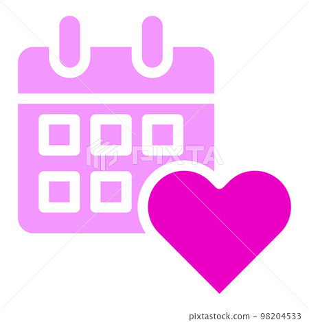 Valentine icon set solid pink illustration vector and logo Icon new year icon perfect. Valentine icon set solid pink illustration vector and logo Icon new year icon perfect. 98204533