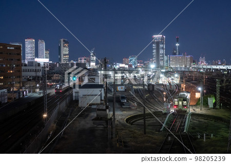 從名古屋市中村區金色立交橋看名古屋站方向的風景 98205239