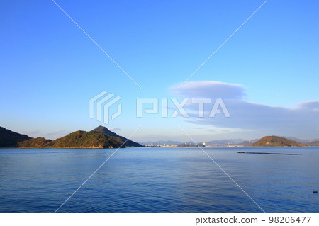 Looking toward Hiroshima city from Etajima 98206477