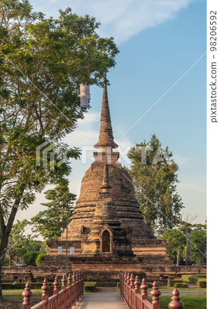 Wat Temple beautiful temple in the historical park Thailand 98206592