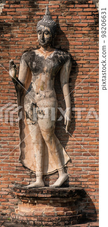 Buddha statue in Wat Temple beautiful temple in the historical park Thailand 98206631