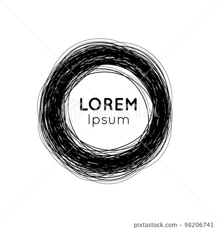 Hand-drawn circle. Elements for desicn. Vector illustration Hand-drawn circle. Elements for desicn. Vector illustration 98206741