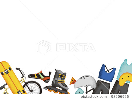 Street sports extreme sports sports exercise background frame illustration 98206936