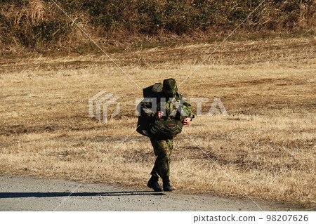 Expected soldiers after the 1st Airborne Brigade drop training Expected soldiers after the 1st Airborne Brigade drop training 98207626
