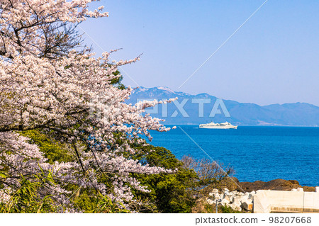 [Niigata Prefecture/Sado] Early Spring Sado Route/Ryotsu Bay April 98207668