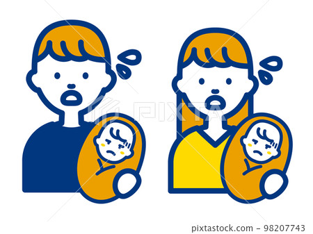 一個急於撫養孩子的人的插圖 一個急於撫養孩子的人的插圖 98207743
