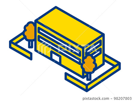 等距建築圖標 98207803