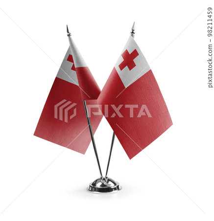 Small national flags of the Tonga on a white background Small national flags of the Tonga on a white background 98211459